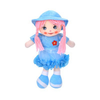 Дитяча іграшкова лялька YG0009(Blue) 33 см, м'яка набивна, петелька    (YG0009(Blue))