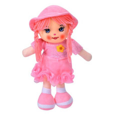Дитяча іграшкова лялька YG0009(Pink) 33 см, м'яка набивна, петелька          (YG0009(Pink))