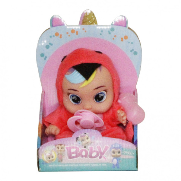 Маленька лялька Єдиноріг CRB QS722 з пляшкою і соскою