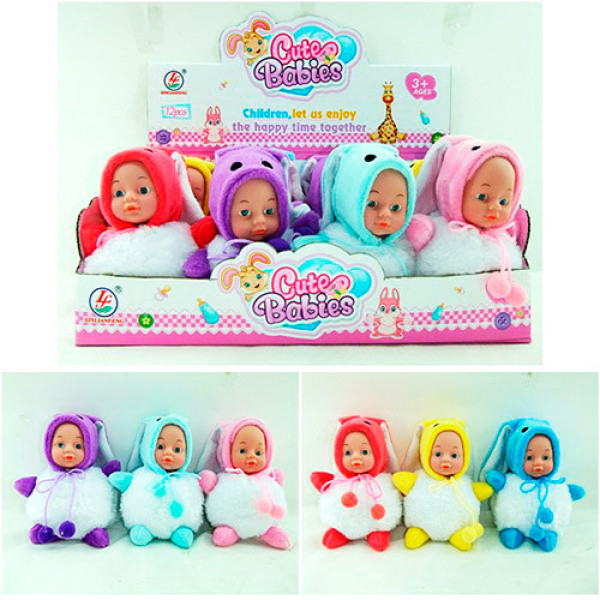 Лялька пупс зайчик 60185AL-6, 6 видів