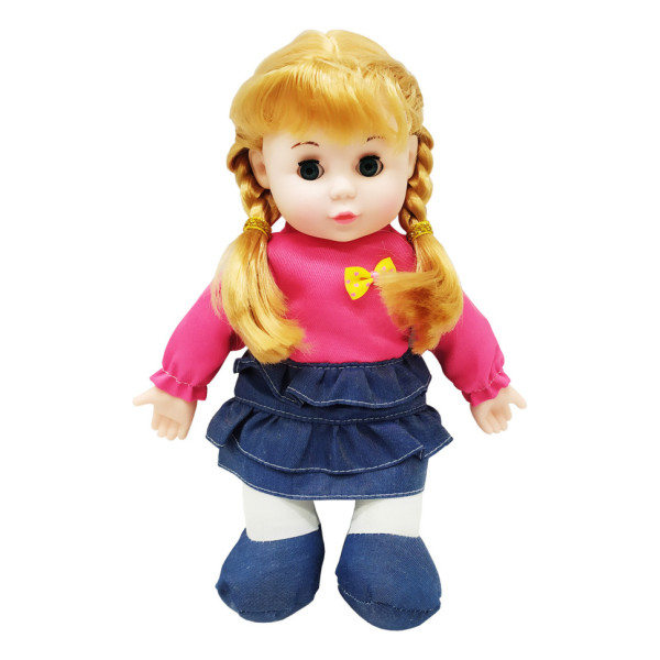 Лялька музична м'яконабивна LY3001-5-6-7 на Англійській 29см