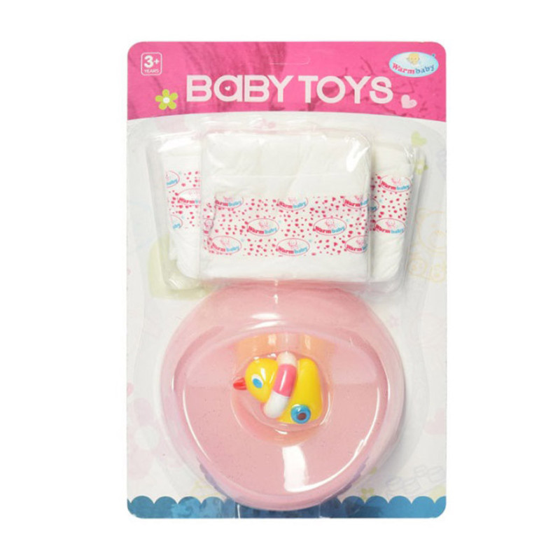 Аксесуари для пупса Warm Baby WZJ-PJ05 підгузки та горщик