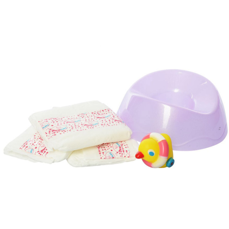 Аксесуари для пупса Warm Baby WZJ-PJ05 підгузки та горщик