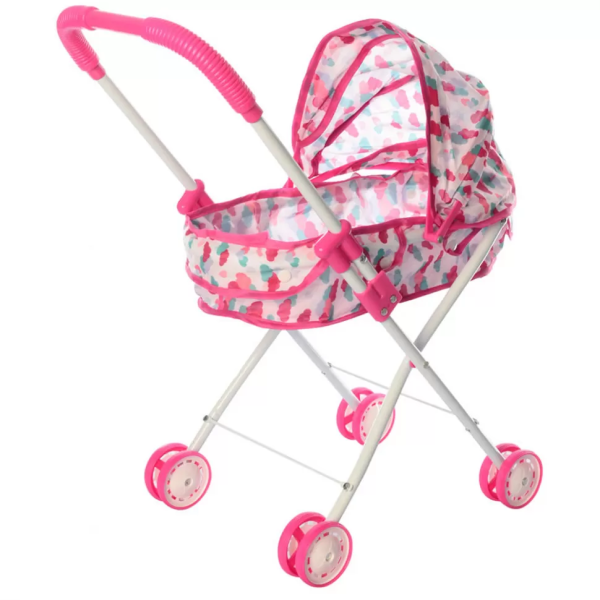 Коляска для ляльок M 0354-1 U /R з подвійними колесами