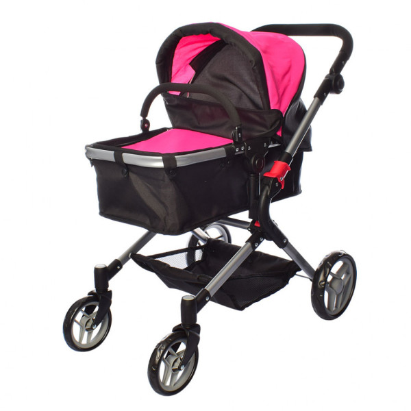 Коляска-трансформер для ляльок 9633 ручка регулюється