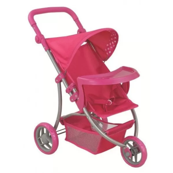 Коляска для ляльок 9377 трехколесная зі столиком