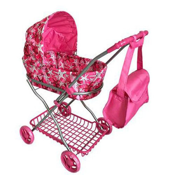 Коляска для ляльок Melogo 9325 з люлькою полегшена з сумкою