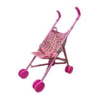 Коляска для кукол Bambi 886-1-4, двойные колеса, складная