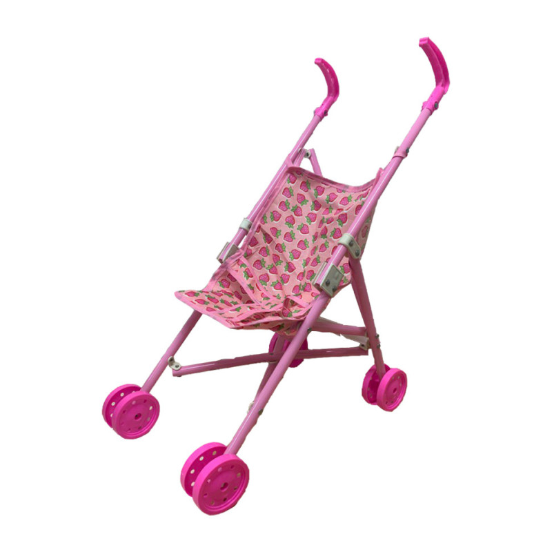 Коляска для ляльок Bambi 886-1-4, подвійні колеса, складана