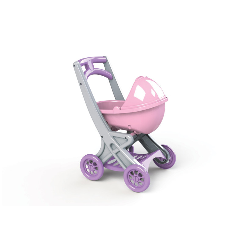 Коляска для ляльок з люлькою Doloni Toys 0121/04 Сіро-рожева