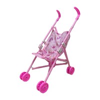 Коляска для кукол Bambi 886-1-4, двойные колеса, складная