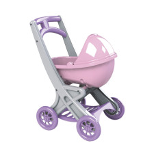 Коляска для ляльок з люлькою Doloni Toys 0121/04 Сіро-рожева (0121/04)