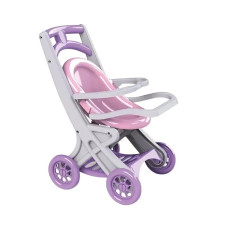 Коляска для ляльок з шезлонгом Doloni Toys 0122/04 Сіро-рожева (0122/04)