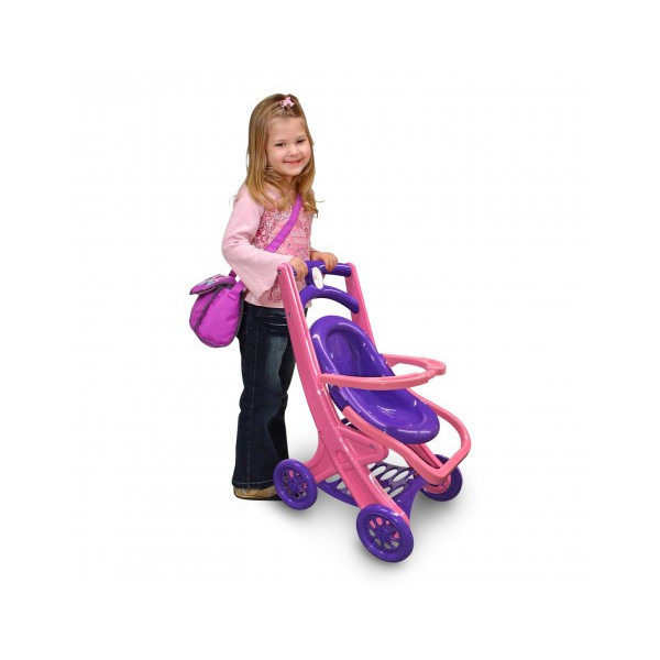 Коляска для кукол з шезлонгом 0122/02 пластиковая