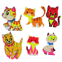 Набір фетрових фігурок на підставці "Котики" 180144 (180144)