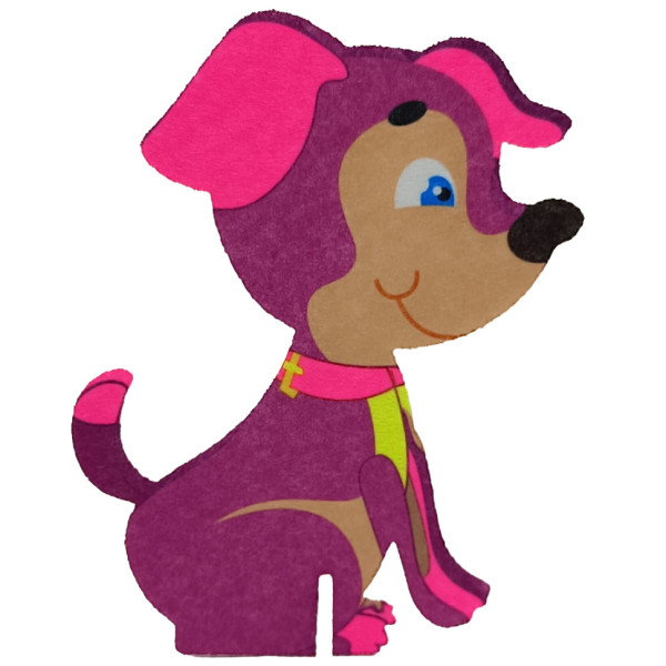 Фетрова сувенірна фігурка на підставці "Цуценя" 180212 (180212)