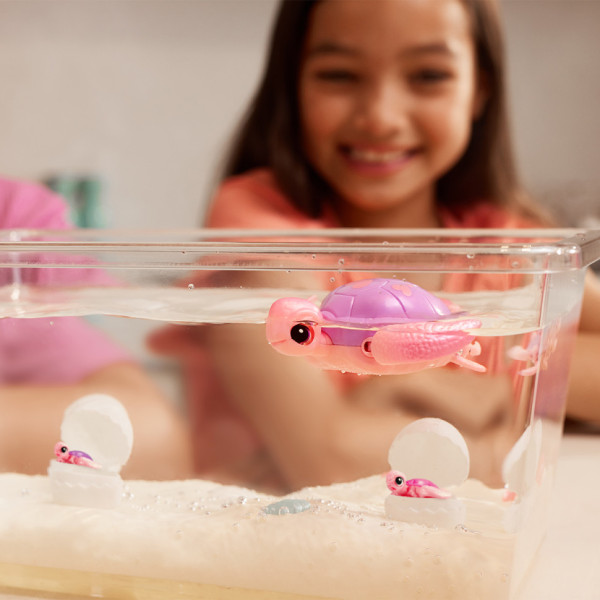 Інтерактивний ігровий набір Мама черепаха із сюрпризом Pets & Robo Alive 9560 "Mama & Baby Surprise" (9560)