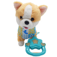 Дитяча інтерактивна іграшка "Собака" M 5841 I UA(Orange) музика, ходить, рухає хвостом (M 5841 I UA(Orange))