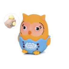 Іграшка сквіш антістресс "Совеня" MS 4141 розмір 7 см Помаранчевий (MS 4141(Orange))