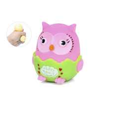 Іграшка сквіш антістресс "Совеня" MS 4141 розмір 7 см Рожевий (MS 4141(Pink))
