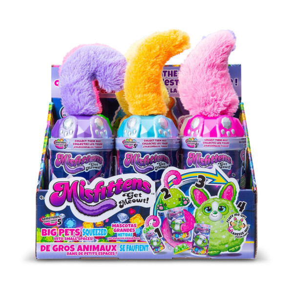 М’яка іграшка-сюрприз "Звірятко в банці" Misfittens 03962 серії "Gemstones" в асортименті (03962)