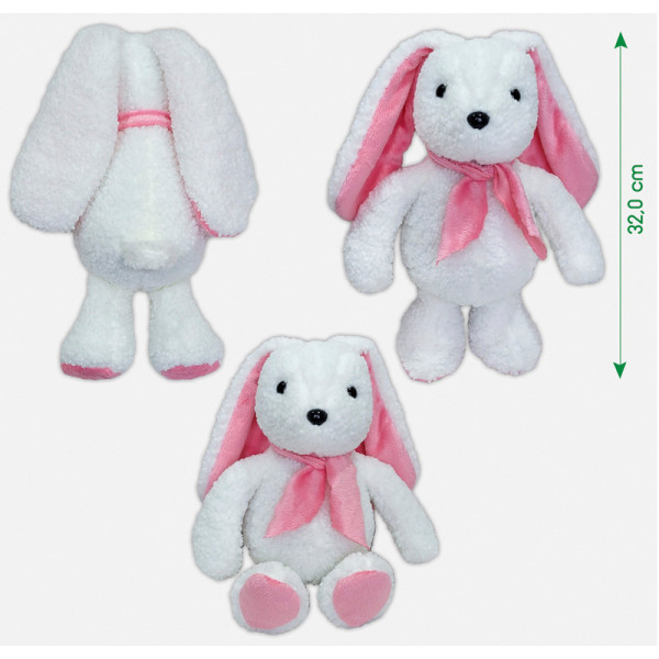 Іграшка м'яконабивна Зайченя МС 080501-17 рожеве (МС 080501-17)