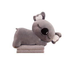 Дитяча м'яка іграшка "Коала" L1129(Grey) іграшка з пледом, розмір 50 см (L1129(Grey))