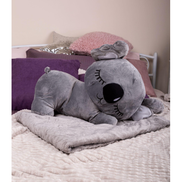 Дитяча м'яка іграшка "Коала" L1129(Grey) іграшка з пледом, розмір 50 см (L1129(Grey))