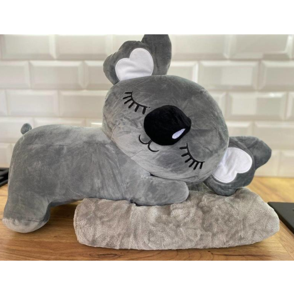 Дитяча м'яка іграшка "Коала" L1129(Grey) іграшка з пледом, розмір 50 см (L1129(Grey))