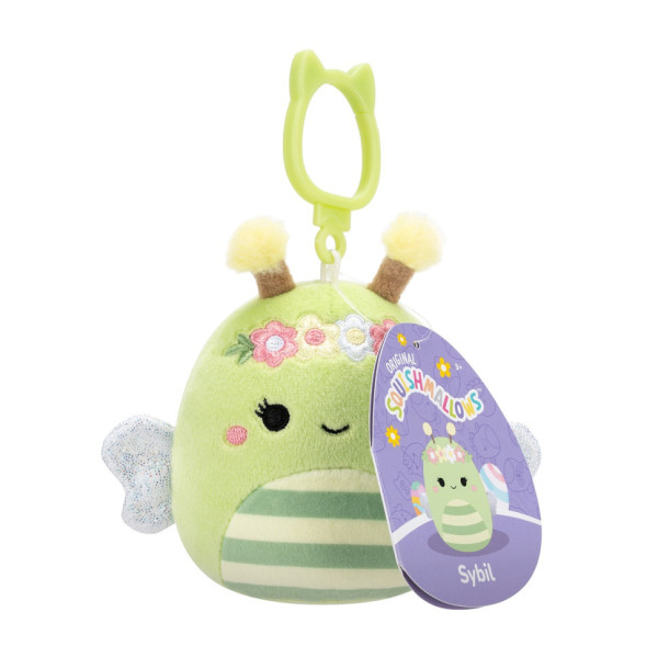 М'яка іграшка на кліпсі Бджілка Сібіл Squishmallows SQCP00460, 9 см (SQCP00460)