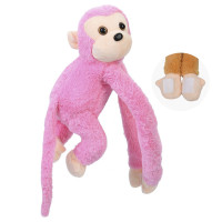 М'яка іграшка Мавпа YG0283 з липучками на двох лапках Рожевий (YG0283(Pink))