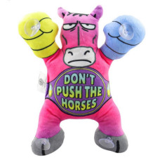 Дитяча м'яка іграшка "Кінь на липучках" DPTS-5(Pink) розмір 22 см (DPTS-5(Pink))