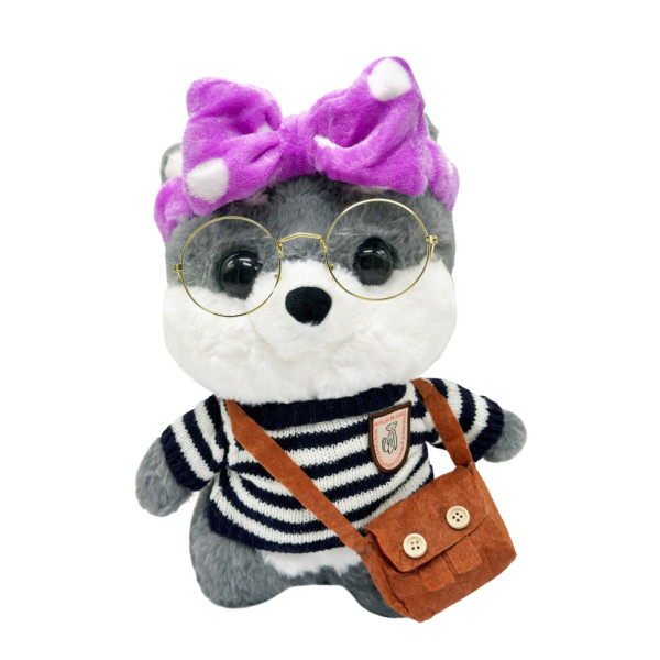 Мягкая игрушка "Собачка" K0201(Grey) одежда в ассортименте, 30 см(K0201(Grey))