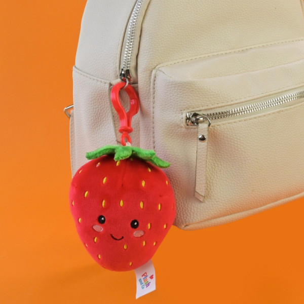 Мягкая игрушка-брелок "Клубника" PLC25086, размер 10 см(PLC25086)