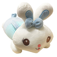 Дитяча м'яка іграшка "Зайка" L1122(Blue) іграшка з пледом, розмір 60 см (L1122(Blue))