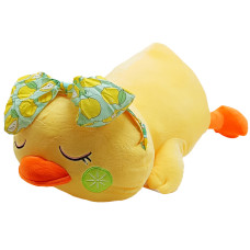 Дитяча м'яка іграшка "Качечка" L1126 іграшка з пледом, розмір 60 см (L1126)