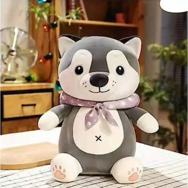 Дитяча м'яка іграшка "Собачка" L1131 іграшка з пледом, розмір 50 см (L1131)