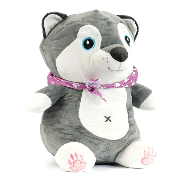 Дитяча м'яка іграшка "Собачка" L1131 іграшка з пледом, розмір 50 см (L1131)