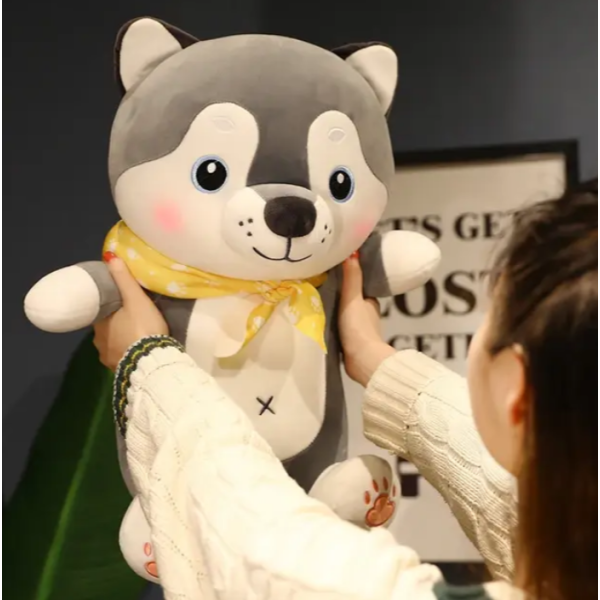 Дитяча м'яка іграшка "Собачка" L1131 іграшка з пледом, розмір 50 см (L1131)