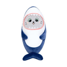Детская мягкая игрушка "Кот в костюме акулы" K15252, размер 25 см(K15252)