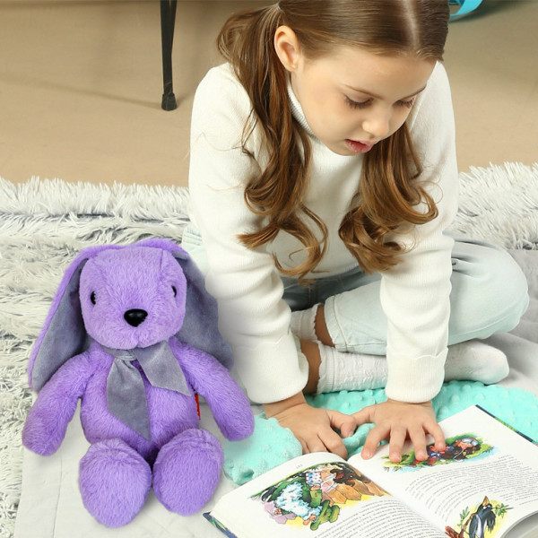 Іграшка м'яконабивна Зайченя МС 080501-10 фіолетове 33 см  (МС 080501-10)