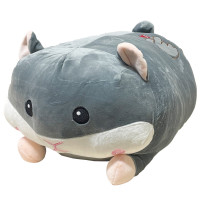 Дитяча м'яка іграшка "Хом'як" L1121(Grey) іграшка з пледом, розмір 50 см (L1121(Grey))