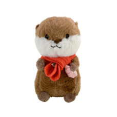 Детская мягкая игрушка "Выдреныш" C8502 с ракушкой, размер 28 см(C8502)