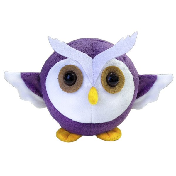М'яконабивна іграшка "Круглик Сова" МС 080501-12 біло-фіолетовий 18 см (МС 080501-12)