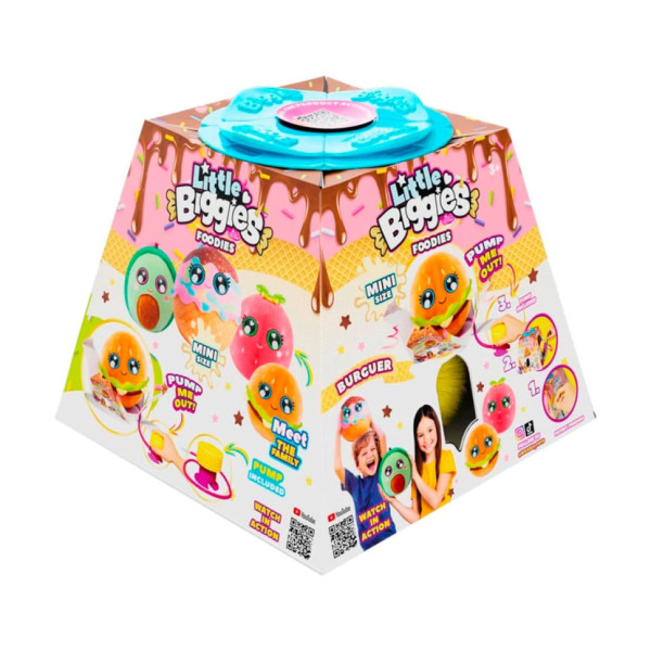 Ігровий набір серії "Little Foodies" W2 - Бургер Biggies BIG002-BU надувна іграшка, насос 22 см (BIG002-BU)