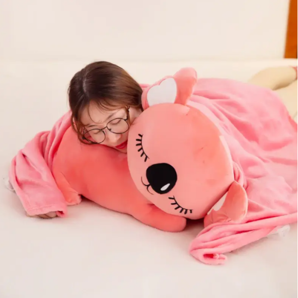 Дитяча м'яка іграшка "Коала" L1129(Pink) іграшка з пледом, розмір 50 см (L1129(Pink))