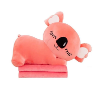 Дитяча м'яка іграшка "Коала" L1129(Pink) іграшка з пледом, розмір 50 см (L1129(Pink))