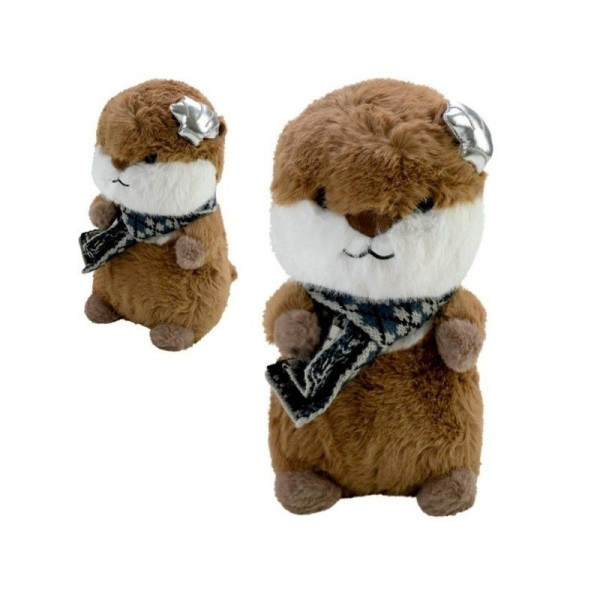 Дитяча м'яка іграшка "Видреня" C8501 з мушлею, розмір 28 см (C8501)