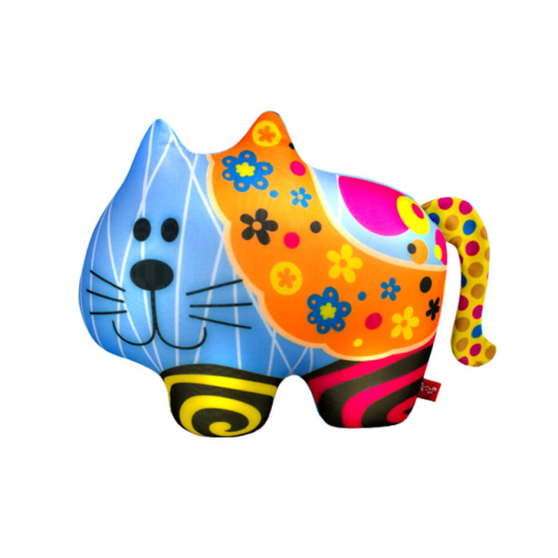 Мягкая игрушка "Кот" DT-ST-01-62 в цветочек
