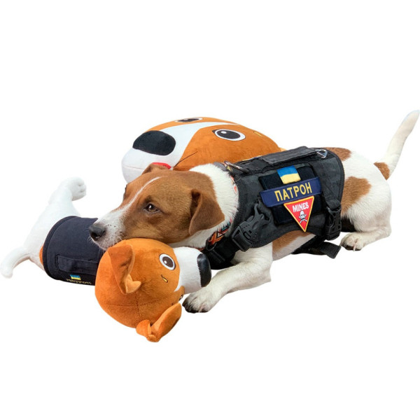 Плюшева іграшка пес Патрон FWPATRONPL22WTBN1, 27 см (FWPATRONPL22WTBN1)